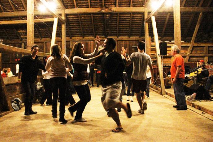 Contra Dancing at Harvest Fest - Photo by Carl Sander Socolow '77