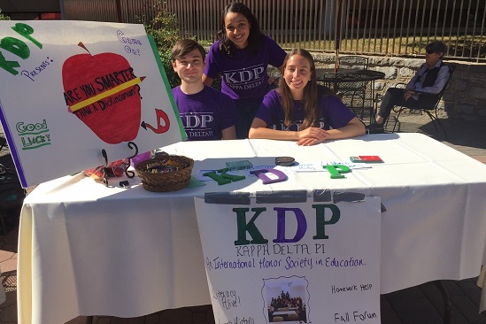 KDP Students at Homecoming Table 2017