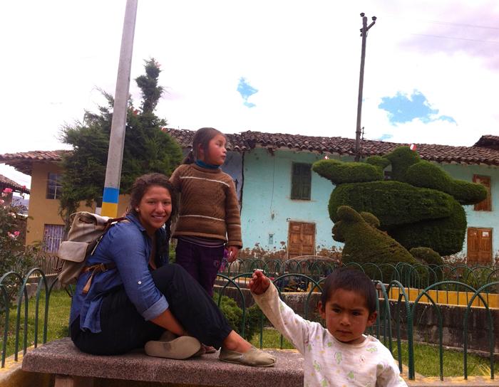 Alexandra Kaye volunteers for the Peace Corps in Peru.