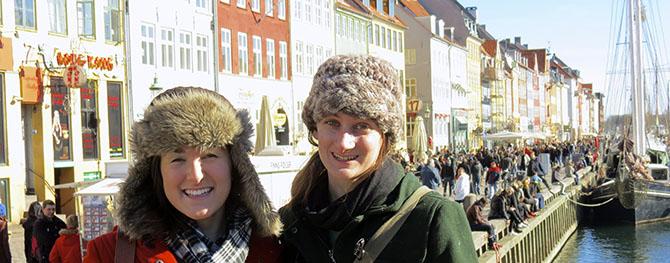 Sara Moss and Emily Rogers in Copenhagen