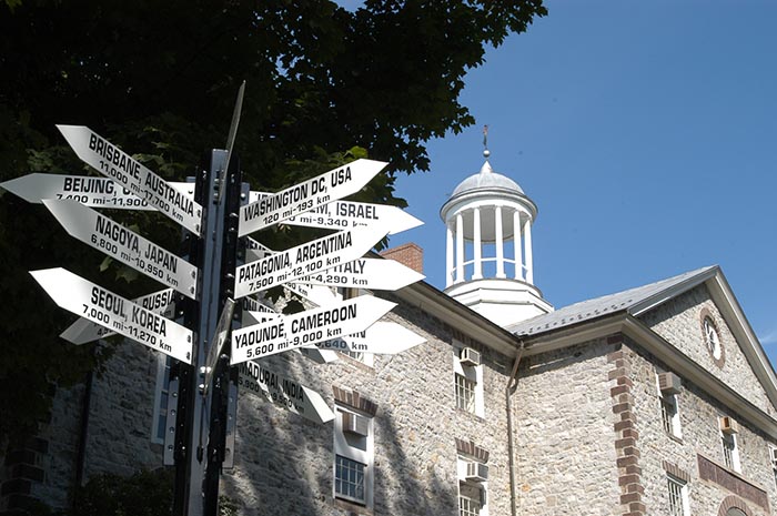 global signs on campus