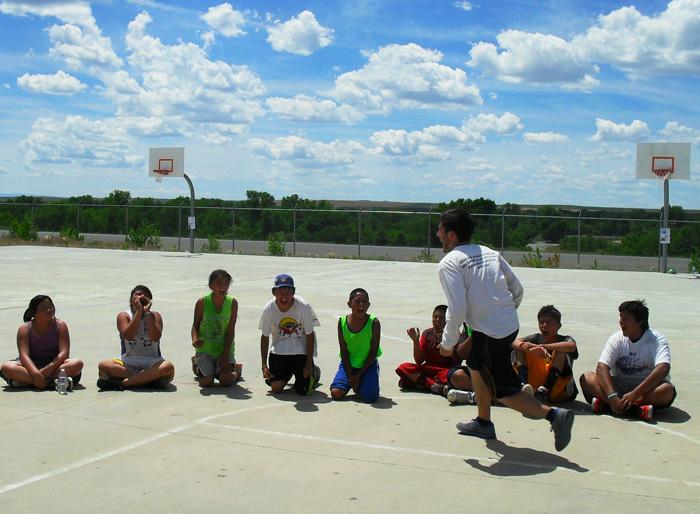 David Dean works with youth as a part of Unity Hoops