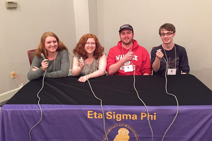 Students at table