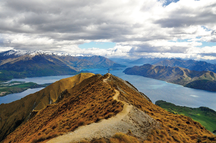 Architecture &amp; Landscape (WINNER) “Edge of the World,” Roy’s Peak, New Zealand, by Jamey Harman ’18