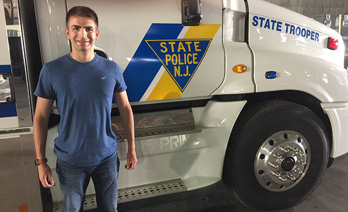 Will Held '19 is taking learnings from his computer science and mathematics courses into the real world as a summer intern with the New Jersey State Police.