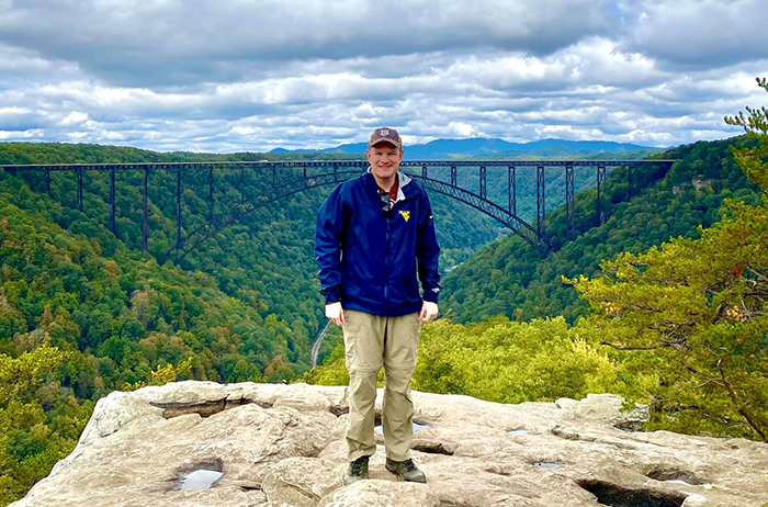 Jonathan Adkins '96 in the great outdoors.