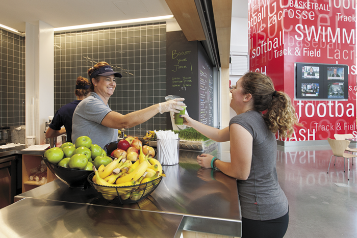 The Juice bar at the Kline Center 