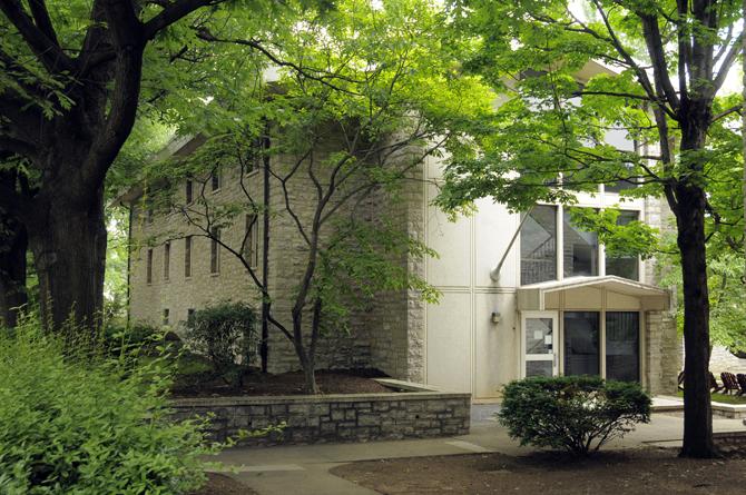 Exterior of Longsdorff residential hall.