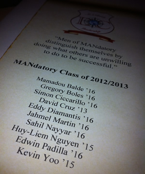 List of MANdatory Class of 2012/2013