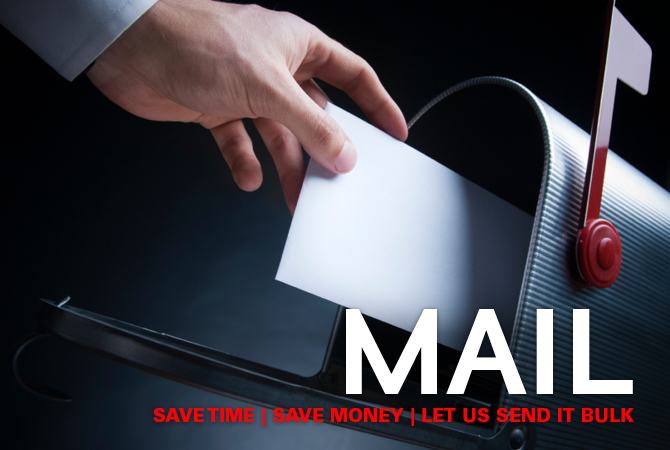 Print Center Bulk Mail
Save time. Save money. Let us send it bulk.