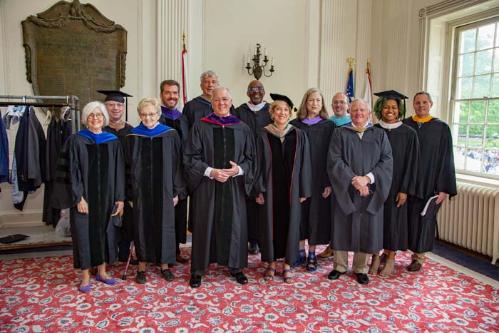 trustees at commencement