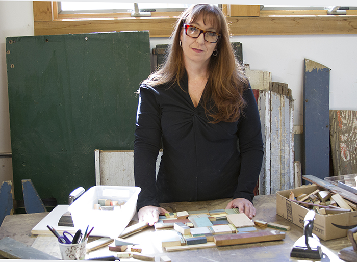 Laura Petrovich Cheney in her studio.