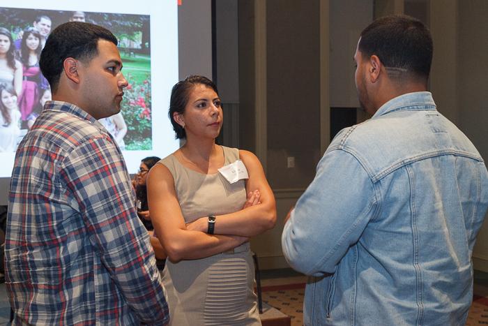 Posse alumni discuss their experiences in the scholarship and mentorship program during the 