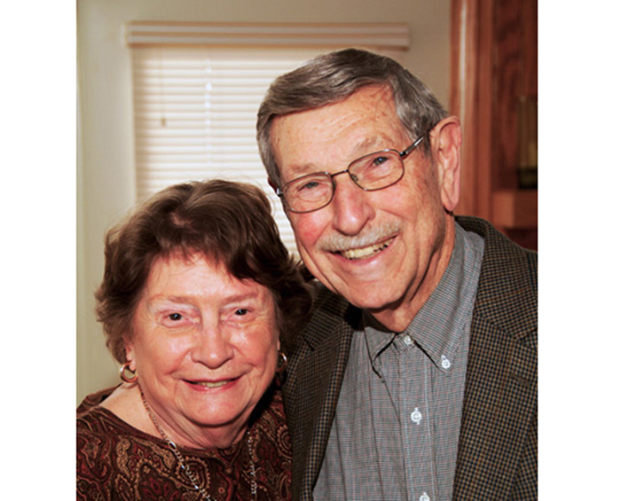 Rene Vath Smithe '48 with her husband, Dick Smythe.