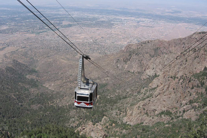 The Sandia Park Tram, the longest aerial tram in the world, ascends the mountains for which the Woodwards named their foundation.