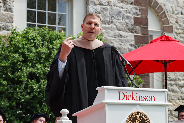 Stephen M. Smith '92, president and CEO of L.L.Bean, urges student to make the most of life's journey during his Commencement speech.