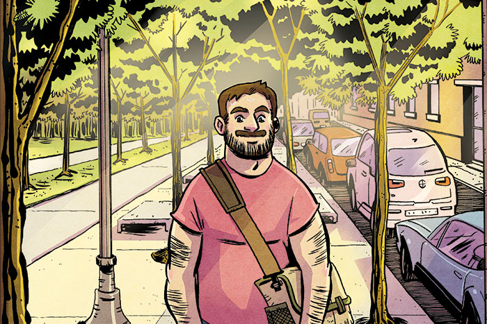 Gregory Lockard ’03 comic book page