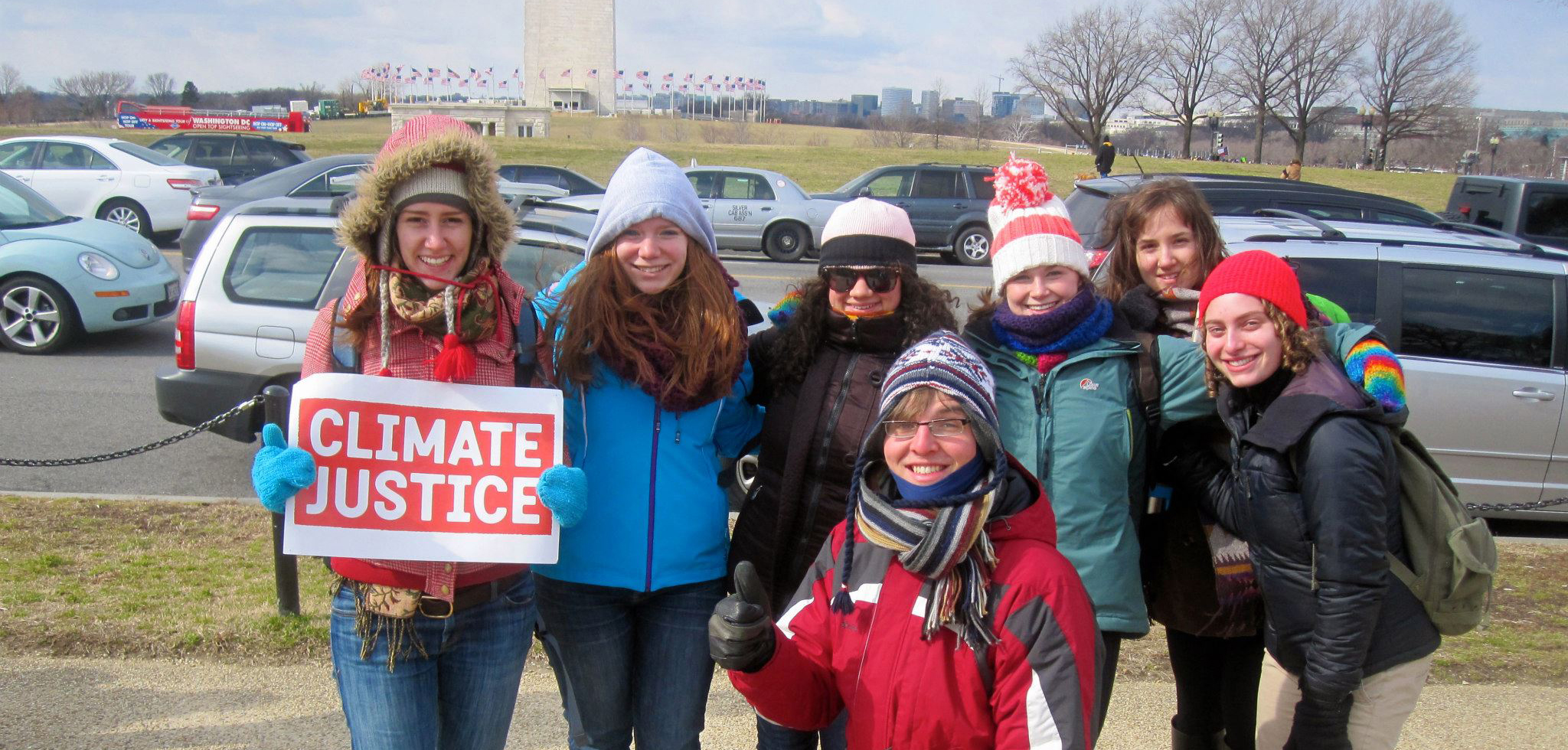Students in Washington DC for action.