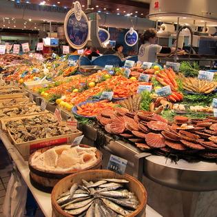 Victor Hugo Food Market in Toulouse, France