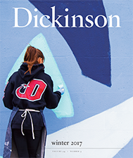 Cover of Dickinson magazine winter 2017