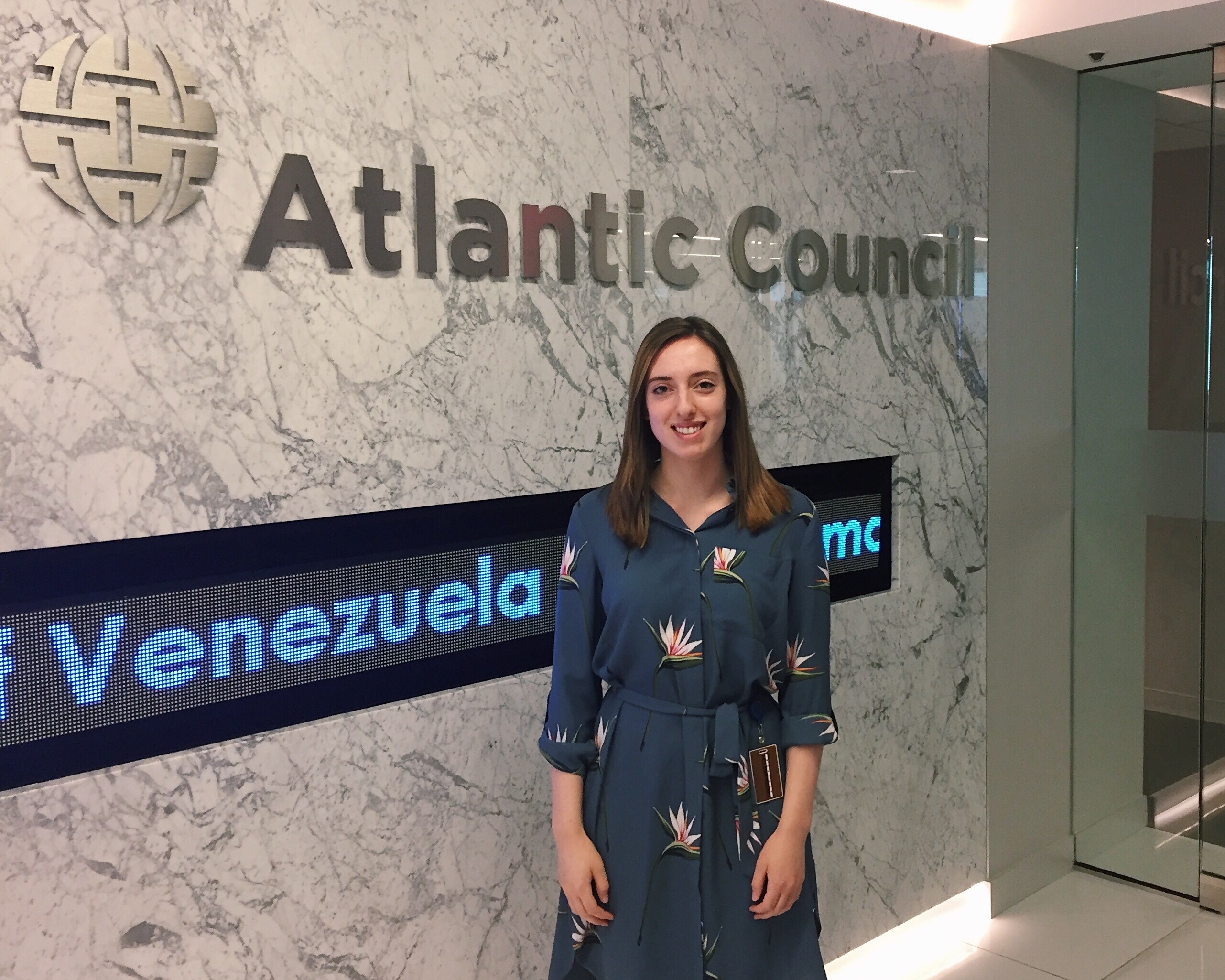 Laura Zwerling '18 is using her internship experience to inform her career goals after graduation. She spent this summer as an events intern at the Atlantic Council.