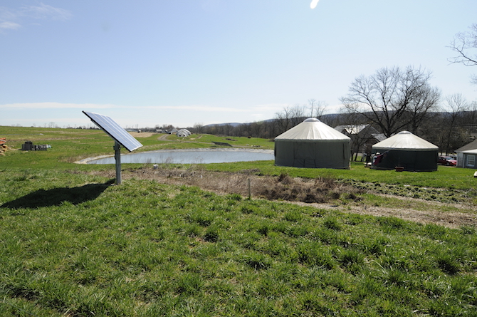 solar panel yurt