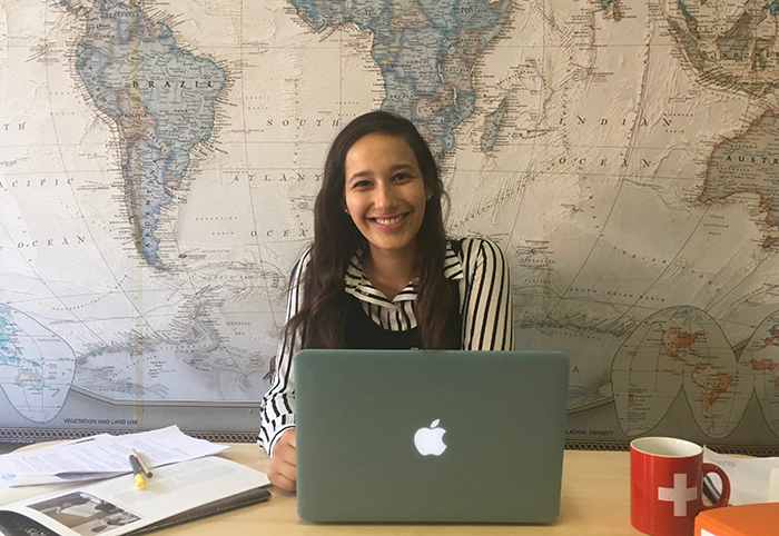Sophie Haas-Golberg '19 is gaining experience as an intern with International Bridges to Justice in Geneva, a NGO that aims to protect the basic legal rights of citizens in developing nations.