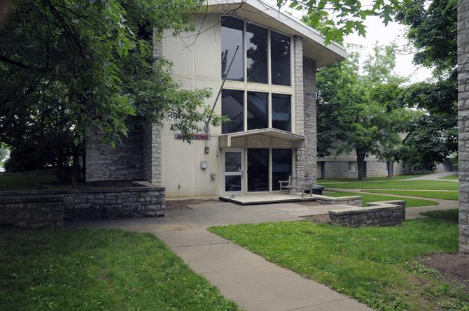 Exterior of Armstrong residence hall