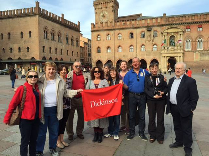 Alumni, faculty, staff and friends of the college gathered in Bologna, Italy, to celebrate the 50th anniversary of Dickinson's study-abroad program.