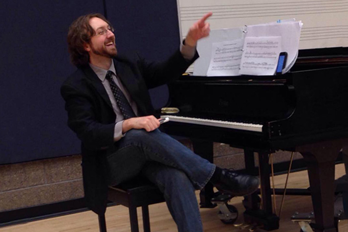 Douglas Buchanan, contributing faculty in music. Photo by Melissa Wertheimer.