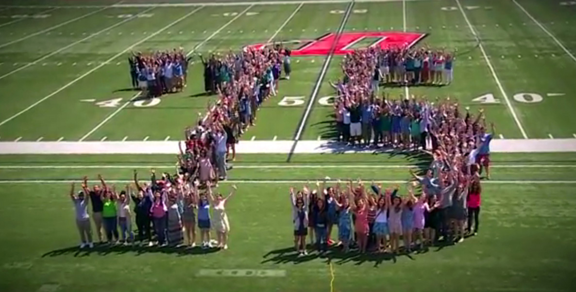 class of 2015 on Biddle Field
