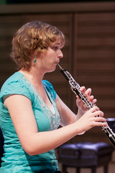 Oboist Anne Crowell, ’12