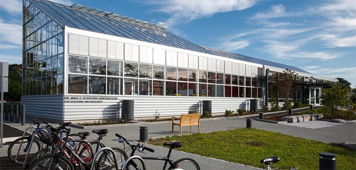 The Dr. Inge P. Stafford Greenhouse for Teaching and Research enhances sustainability education, interdisciplinary learning and the college’s science curriculum.