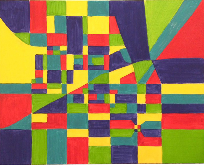 Emily Katz '17 developed this abstracted map of Carlisle, placing Hope Station at the center.