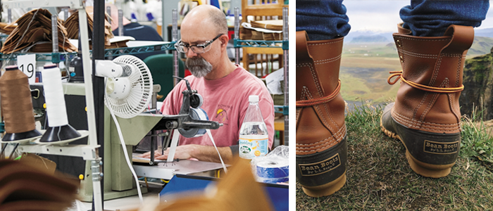 LL bean boots and worker