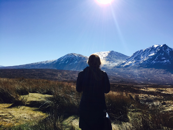 "Spring Break in the Scottish Highlands," photo by Bianca LoGiurato '17 (pictured, Natalie McNeill '17).