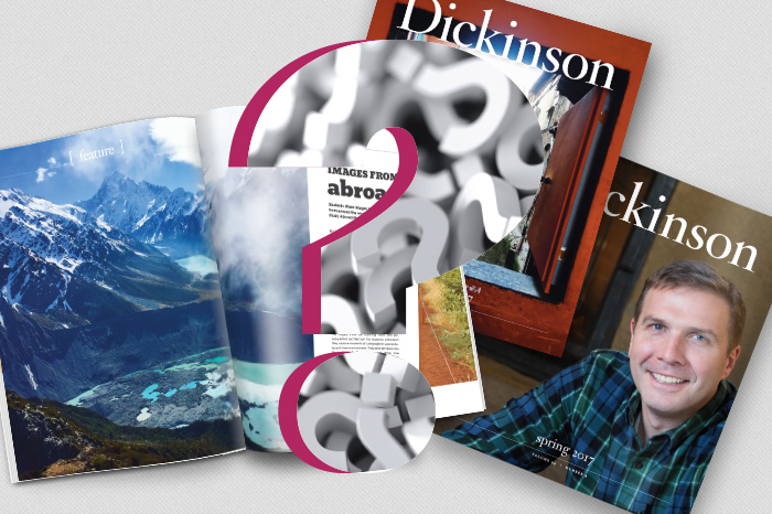 Dickinson magazine covers