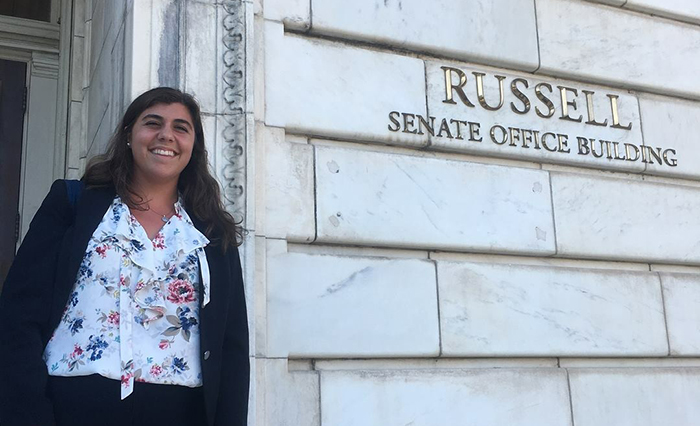 Olivia Termini '19 is serving a summer internship on Capitol Hill.