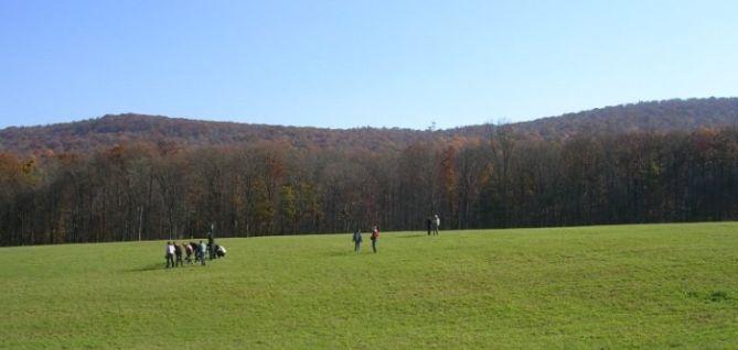 View of the Reineman Wildlife Sanctuary landscape. 