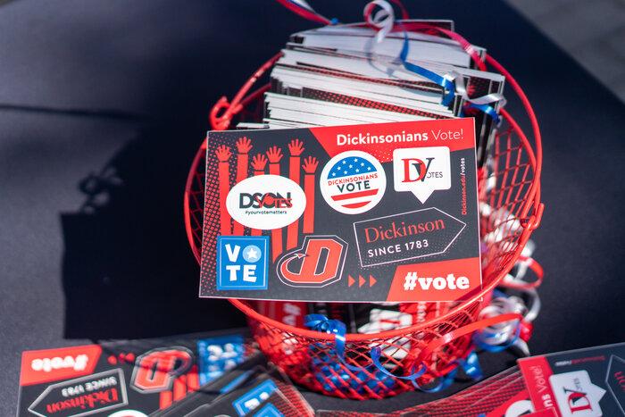 Photograph of Dickinson Votes Postcard