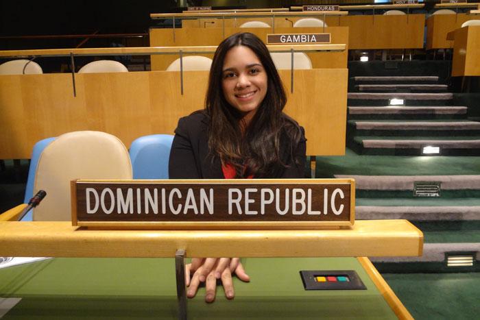 Sharaldine Francisco at the UN