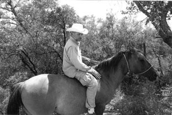 Picture of Carl Socolow riding bareback