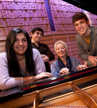 Voice Students and Professor