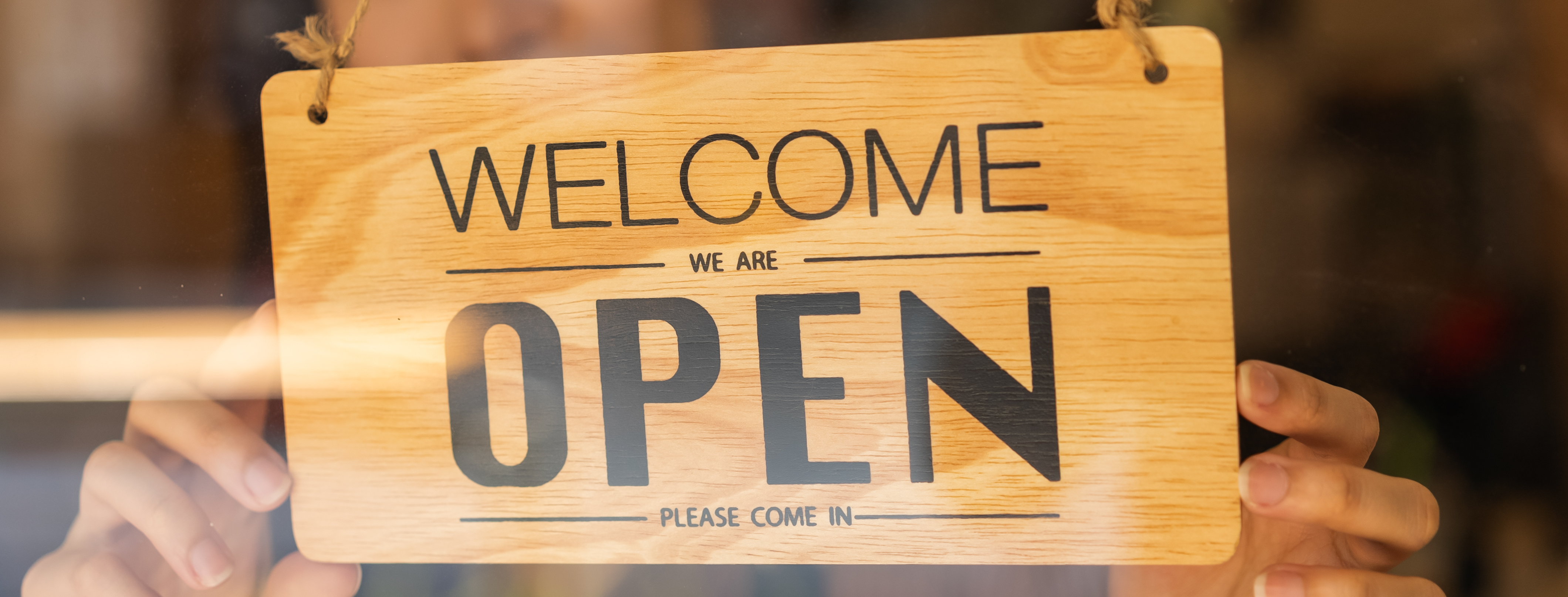 Welcome, we are open sign in window