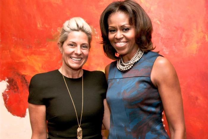 Amy Nauiokas and Michelle Obama