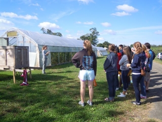 Spanish Class Visits College Farm 2