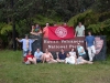 Group shot at hawaii volcanoes national park sign kilauea hawaii 3 19 04