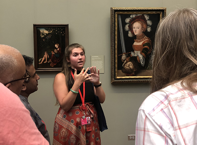 Bizz Fretty '20 is applying what she's learned as an art & art history major, medieval & early modern studies double major to her internship at the Met in New York City.