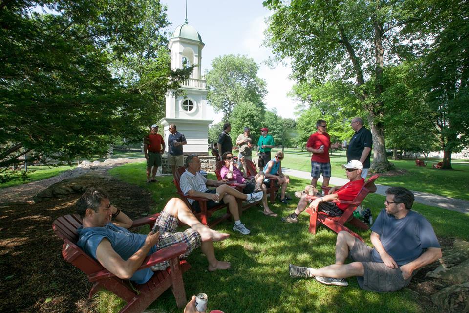 Alumni reconnect on campus during Alumni Weekend 2014.