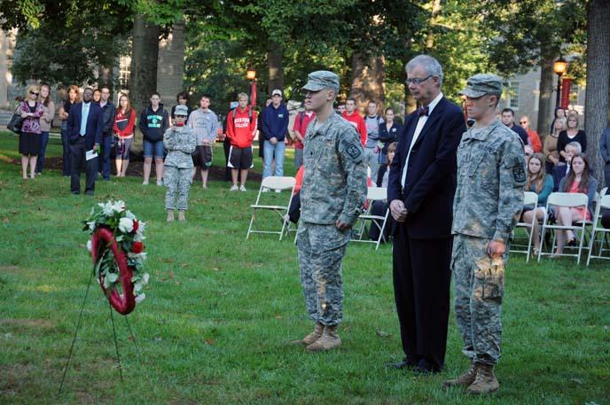 Picture of President Durden and ROTC Program Alumnus